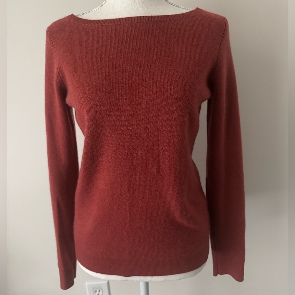 Ann Taylor Boatneck Cashmere Sweater, Size Small